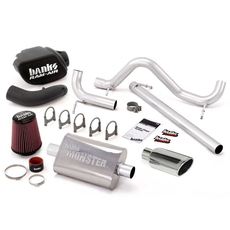 Jeep Wrangler Performance Exhaust - Banks Power - Stinger System - Chrome - `07-`11